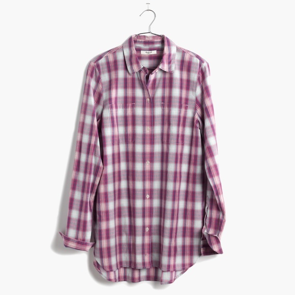 Madewell Ex-Boyfriend Plaid - Picture 6 of 6